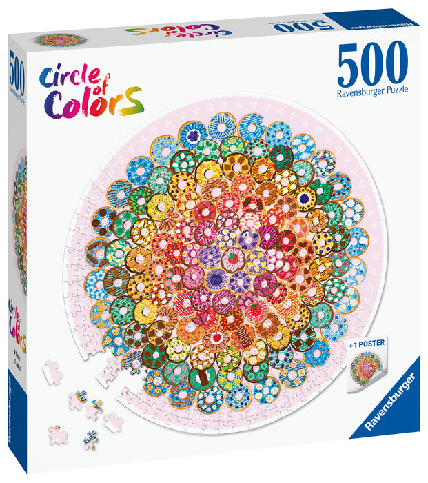 Ravensburger - Donuts Circle Puzzle 500 piece - Ravensburger Australia & New Zealand