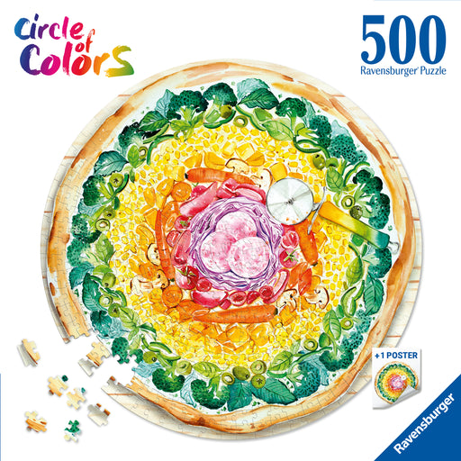 Ravensburger - Pizza Circle Puzzle 500 piece - Ravensburger Australia & New Zealand