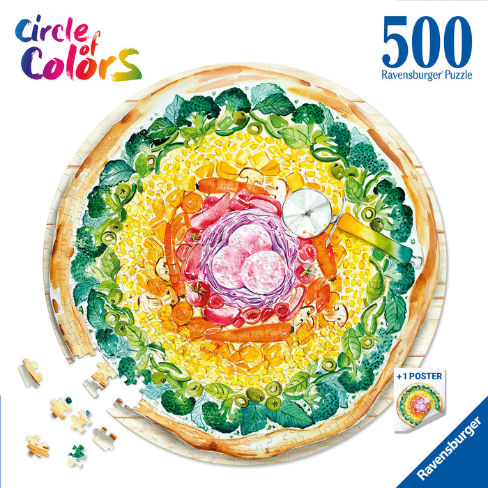 Ravensburger - Pizza Circle Puzzle 500 piece - Ravensburger Australia & New Zealand