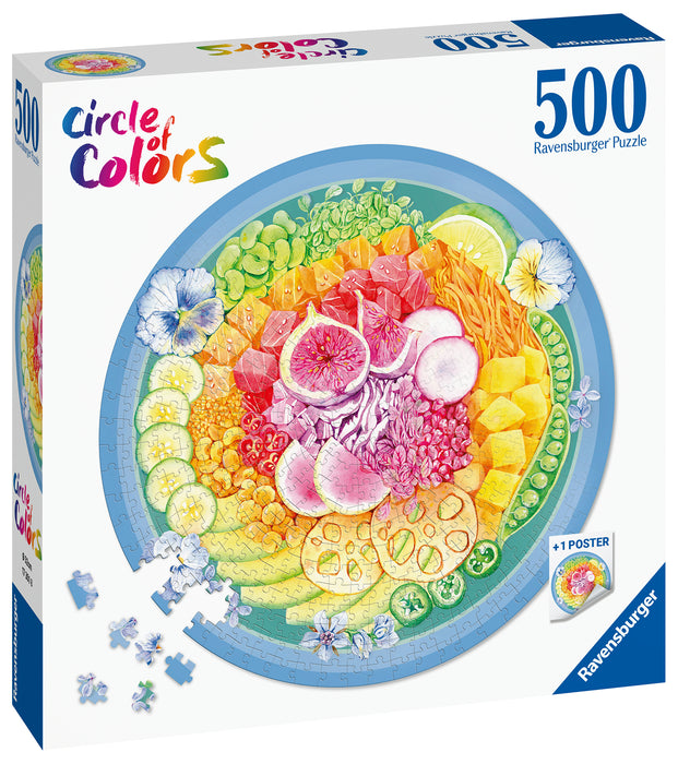 Ravensburger - Poke Bowl Circle Puzzle 500 piece - Ravensburger Australia & New Zealand
