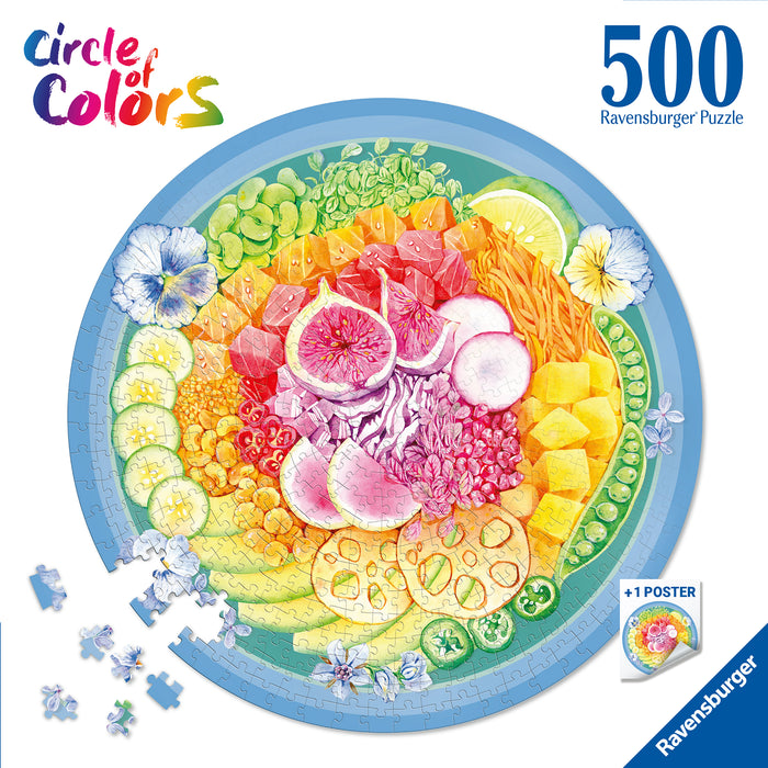 Ravensburger - Poke Bowl Circle Puzzle 500 piece - Ravensburger Australia & New Zealand