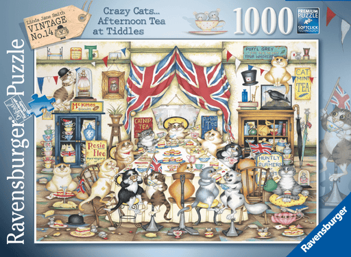 Ravensburger - CrazyCats Afternoon Tea Tiddles 1000 pieces - Ravensburger Australia & New Zealand