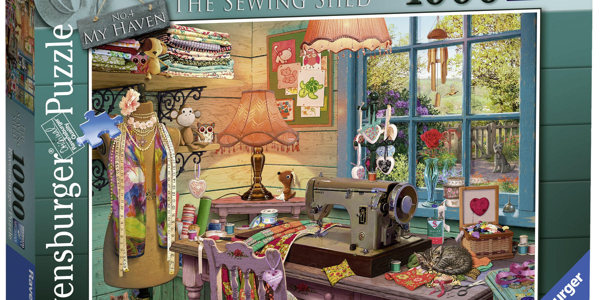 Ravensburger The Sewing Shed – 1000 Teile Puzzle, Näh- & Handwerks-Motiv, Made In Germany, Passgenaue Teile, Mattes Finish