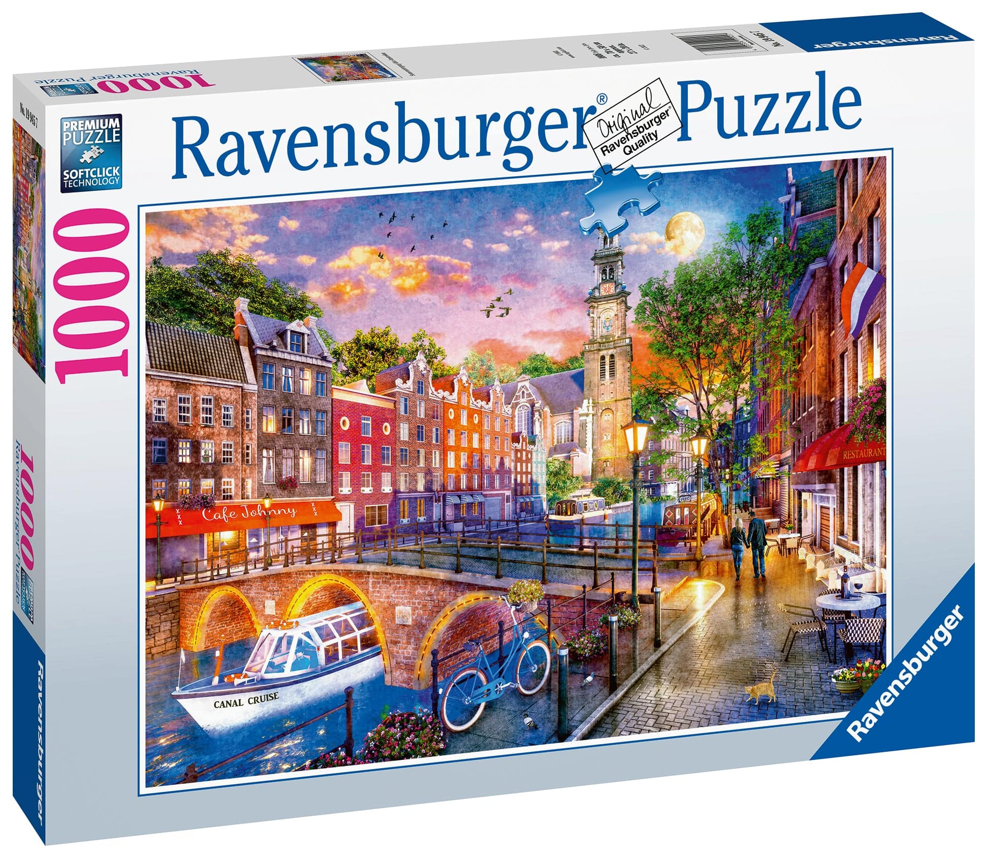 Ravensburger - Sunset in Amsterdam 1000 pieces | Ravensburger Australia ...