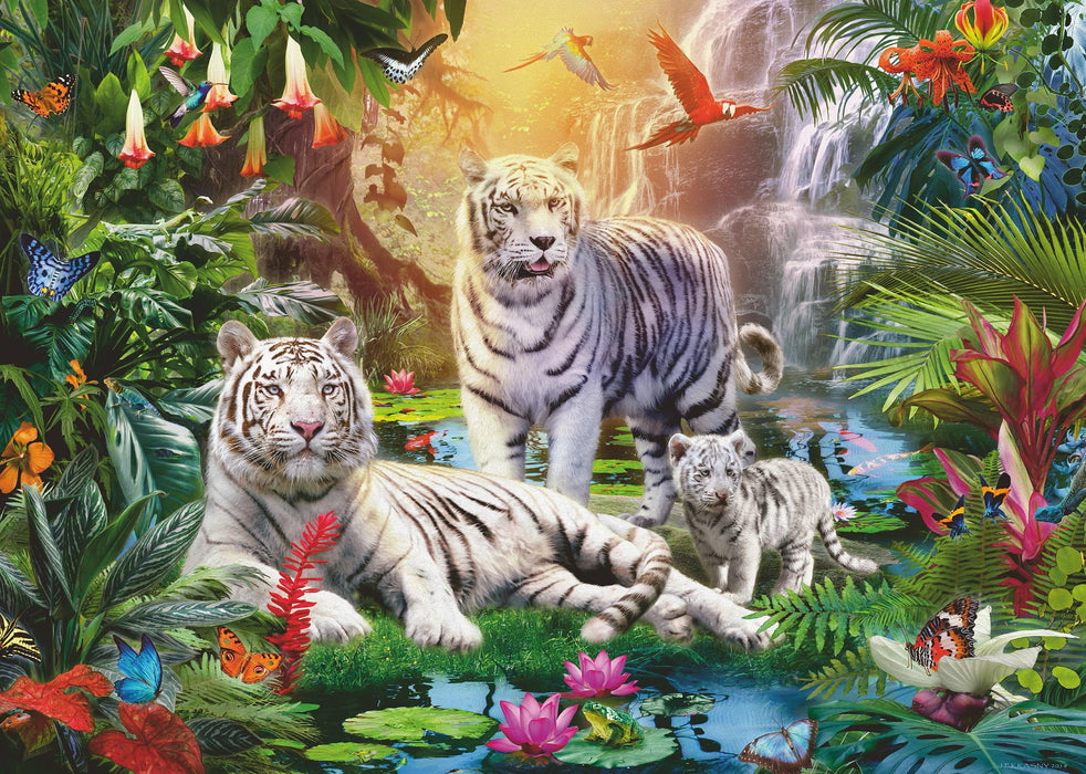 Ravensburger - White Tiger Family 1000 pieces - Ravensburger Australia & New Zealand