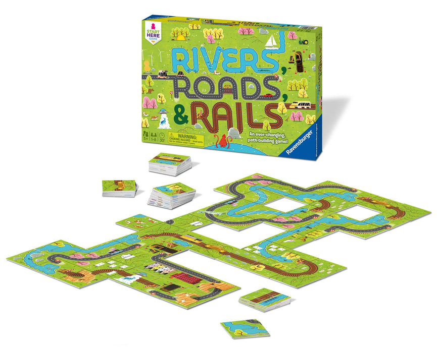 Ravensburger - Rivers Roads & Rails Game - Ravensburger Australia & New Zealand